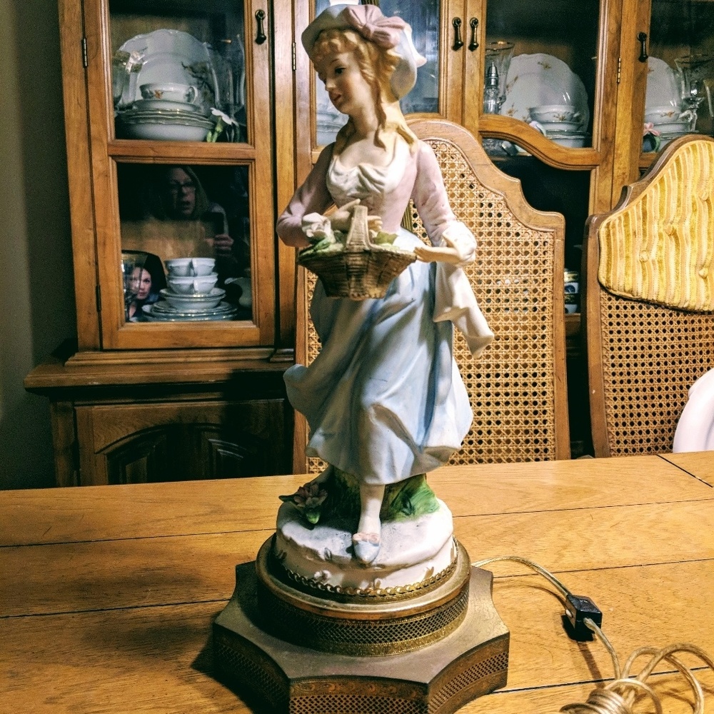 Antique figurine lamp.
